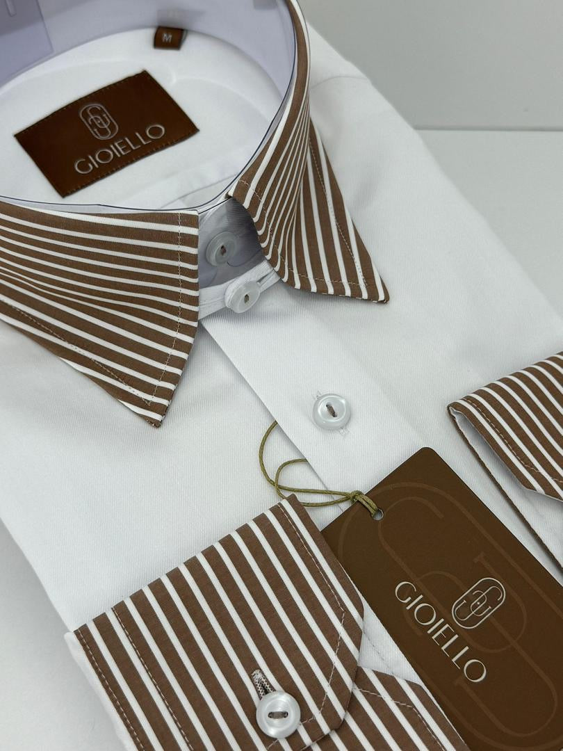 Chemise GIOELLO rayé aux manches