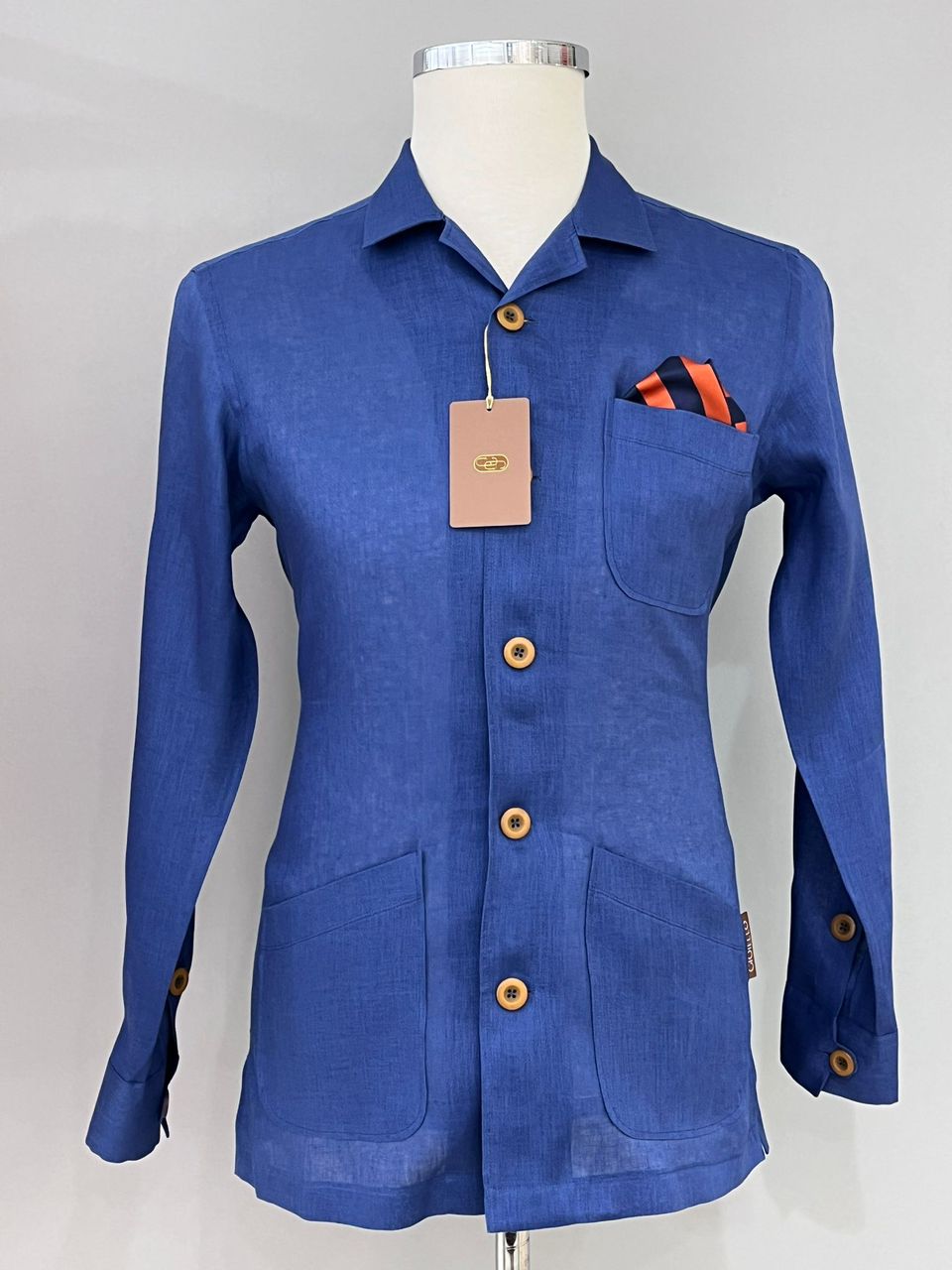 Chemise une poche en lin