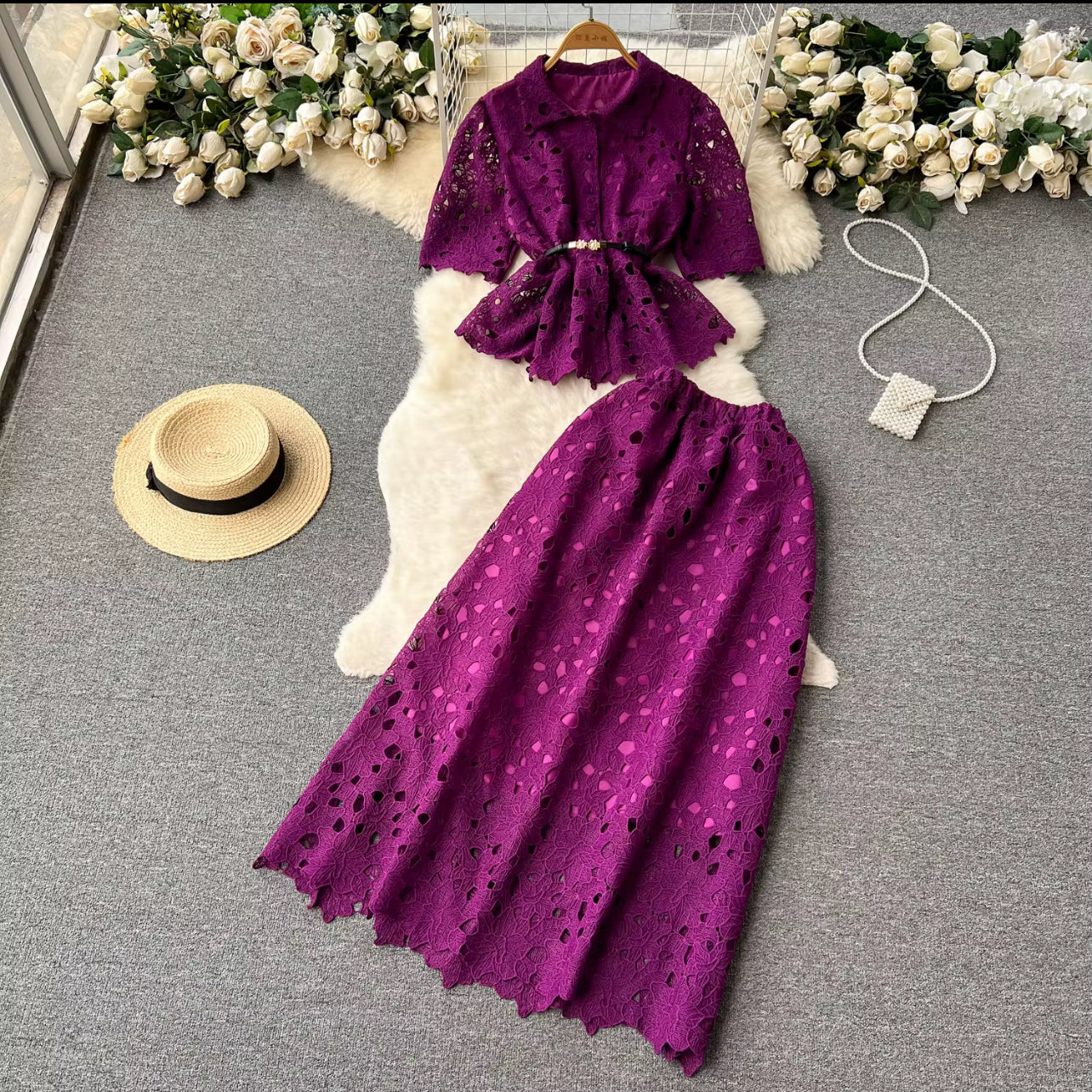 Ensemble 2 pcs en dentelle