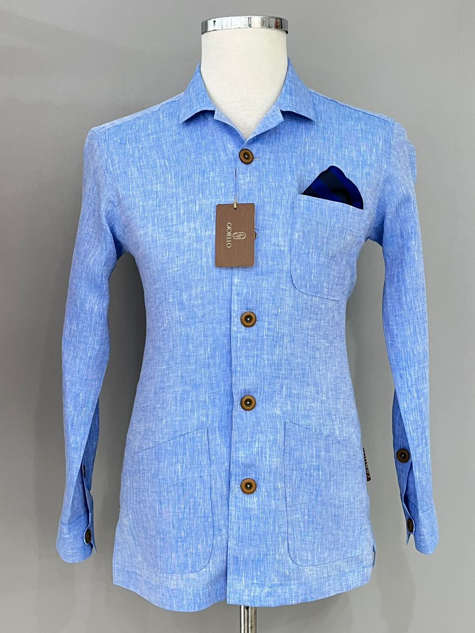 Chemise une poche en lin