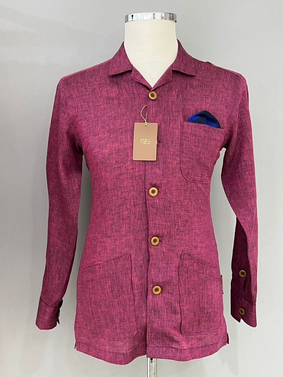 Chemise une poche en lin