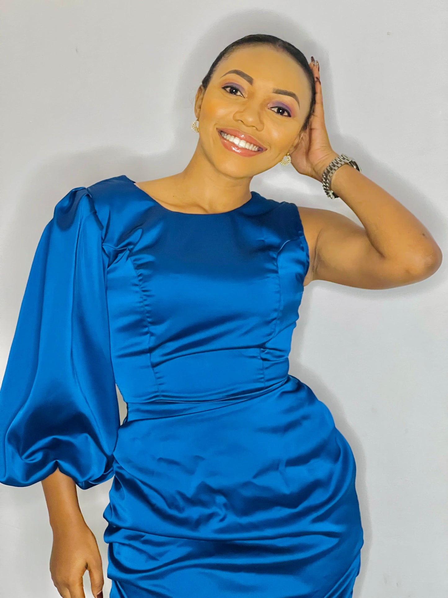 One shoulder long dress