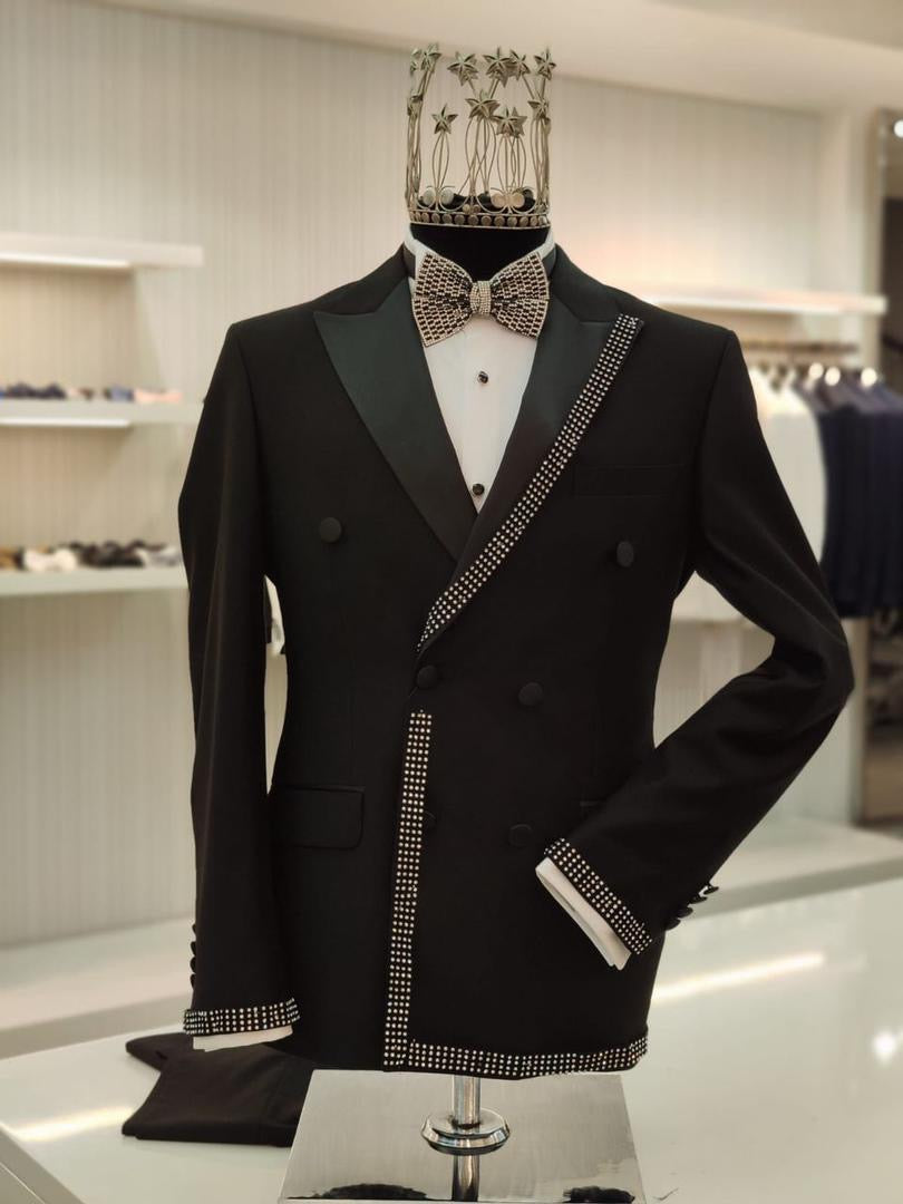 Black ceremonial suit