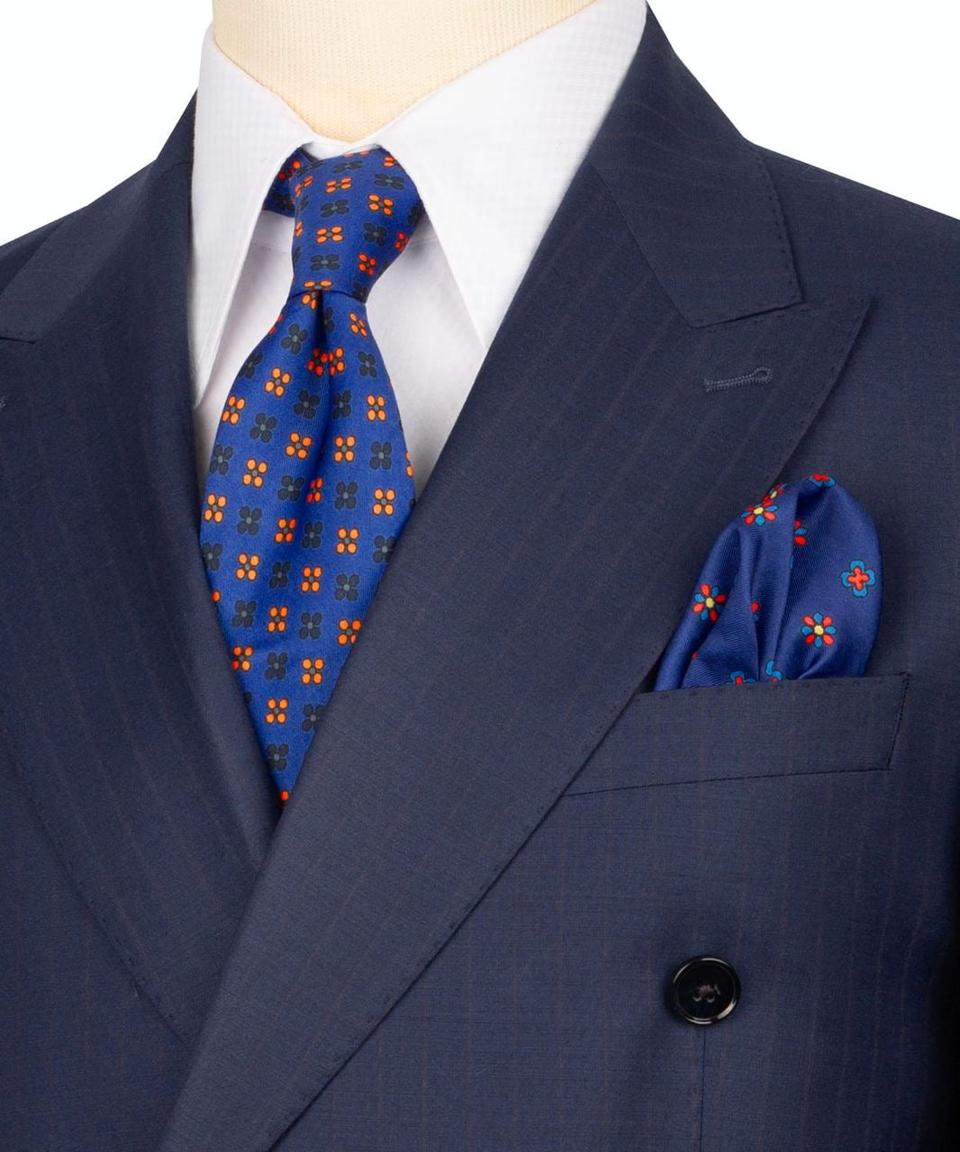 The blue Italian suit