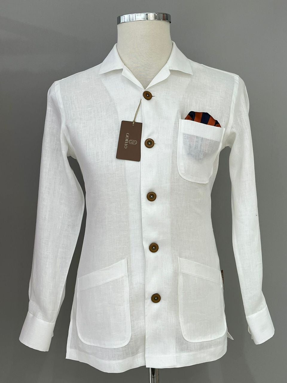 Chemise une poche en lin