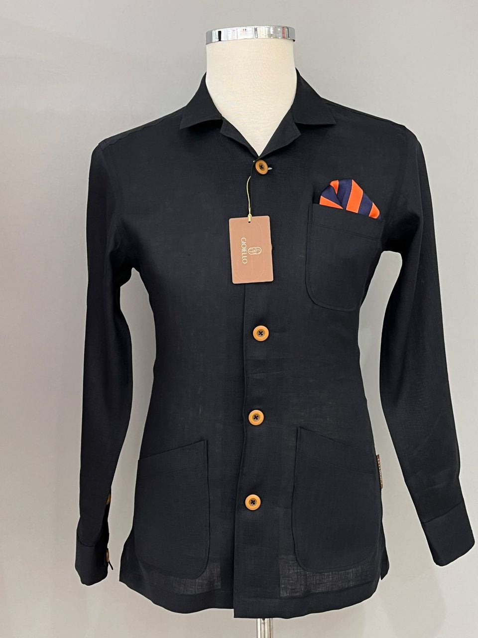 Chemise une poche en lin