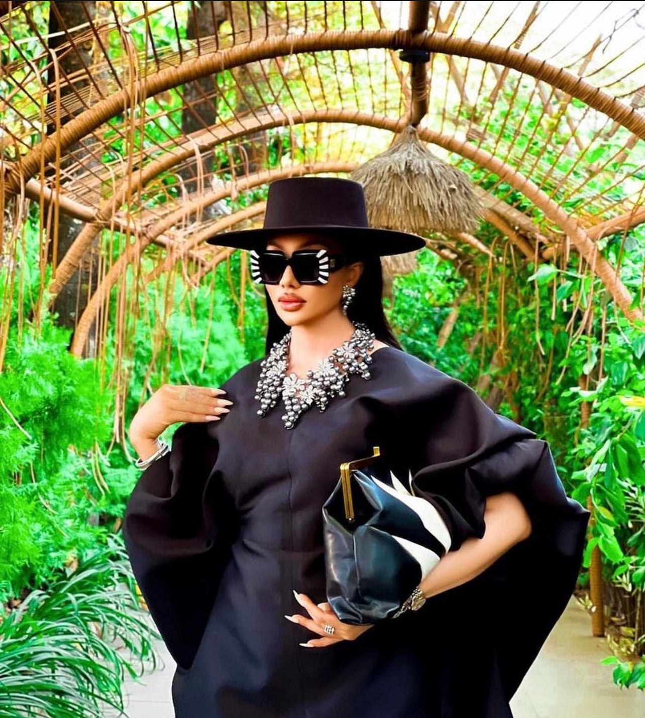 Kaftan satin dress