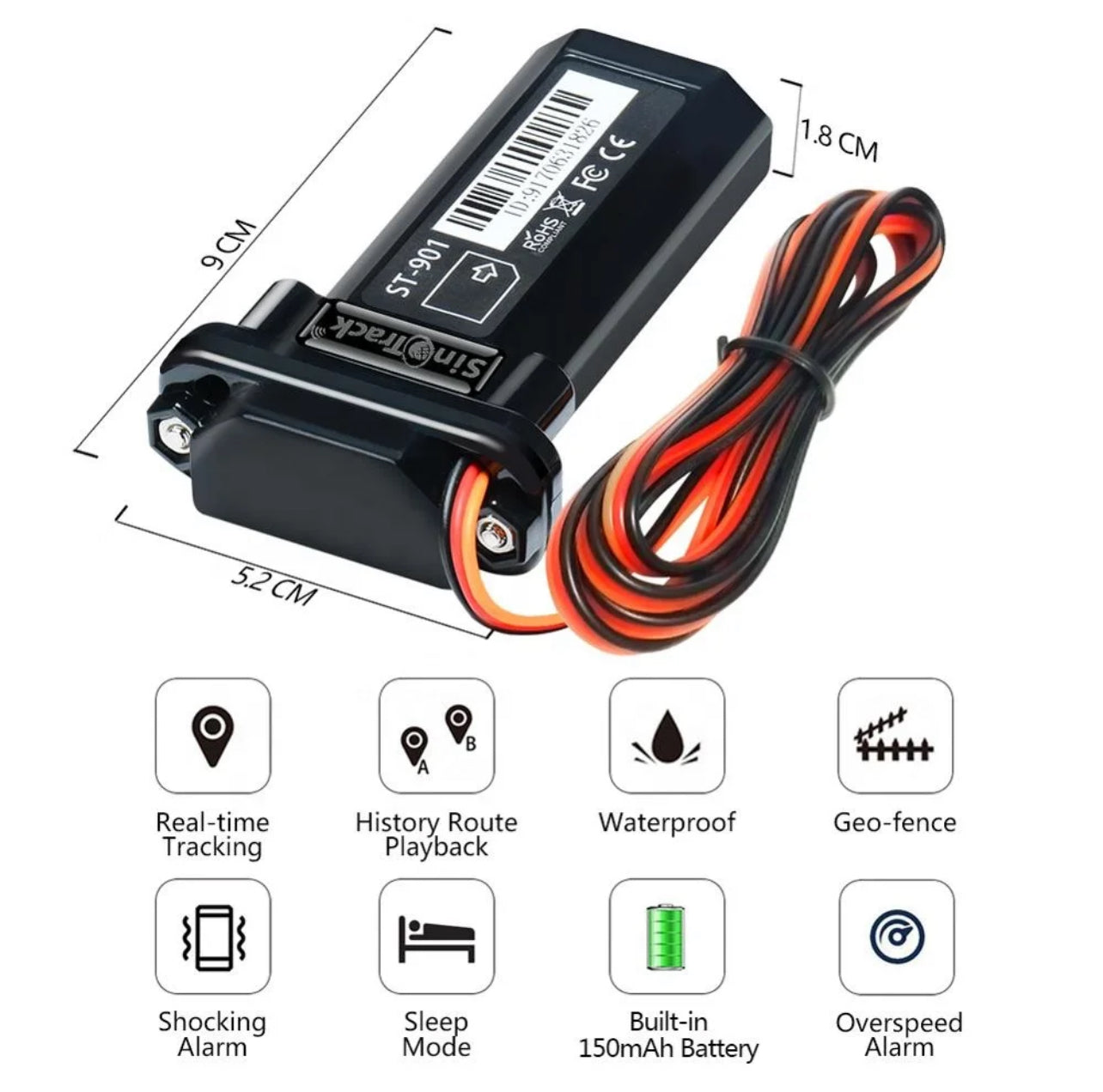 Sino Track ST-901 Small GPS Tracker motorcycle GPS system vehicle