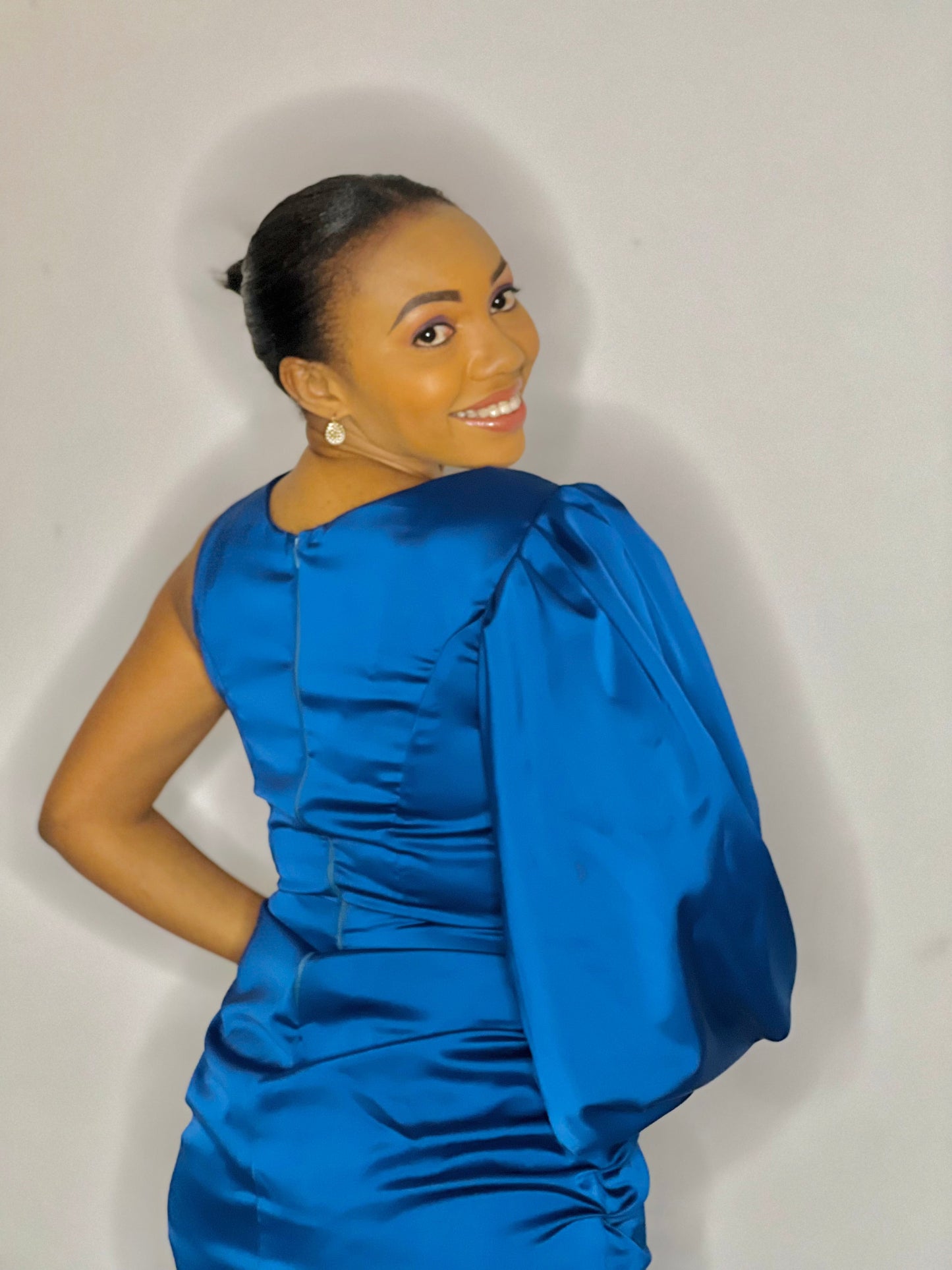 One shoulder long dress