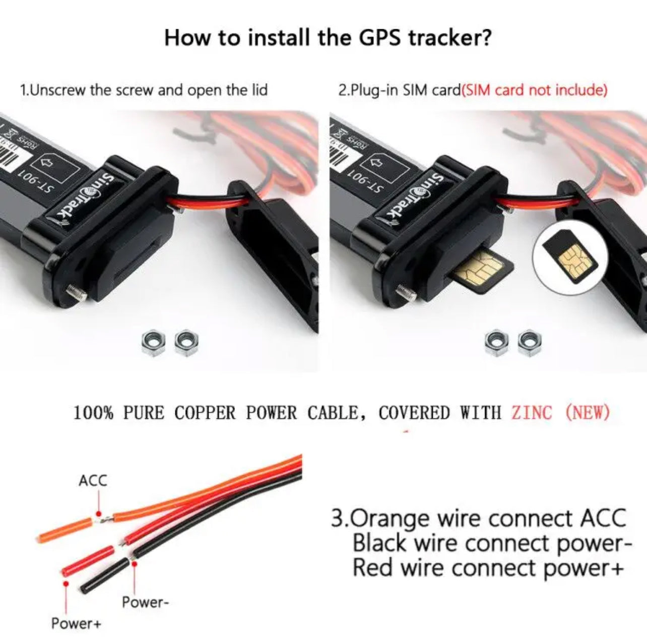 Sino Track ST-901 Small GPS Tracker motorcycle GPS system vehicle