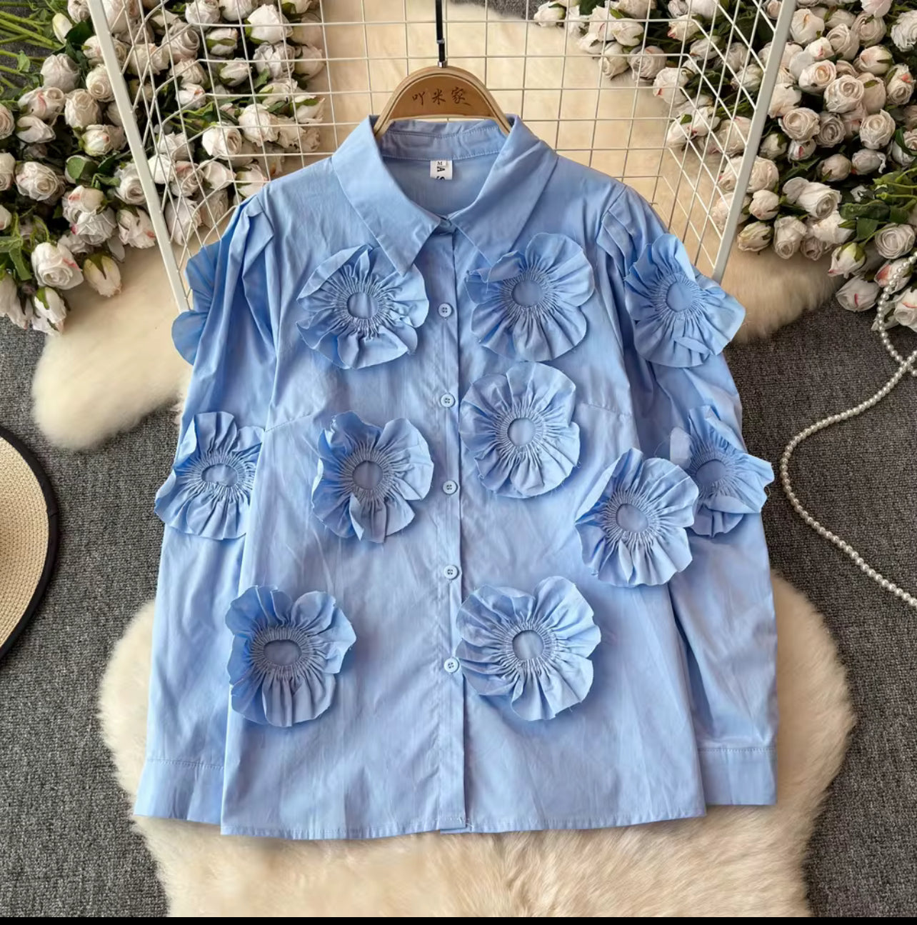 Chemise fleurie