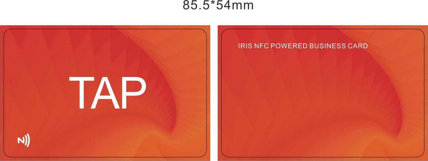 Iris NFC powered business card
