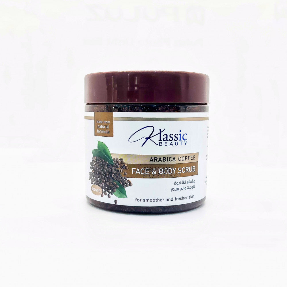 Arabica coffee face and body scrub