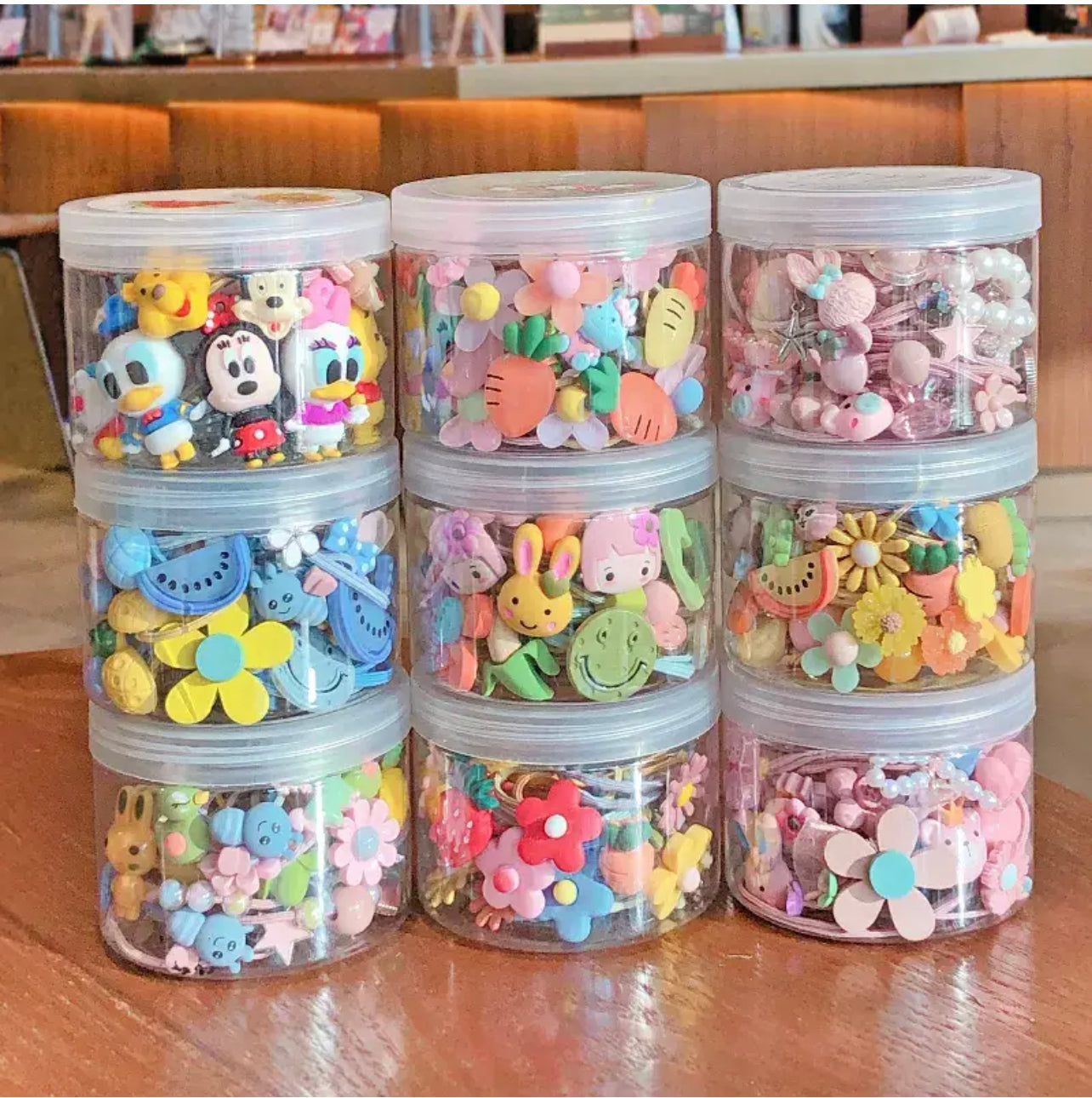 30 pcs par boîte bande élastique cheveux pour bébé fille