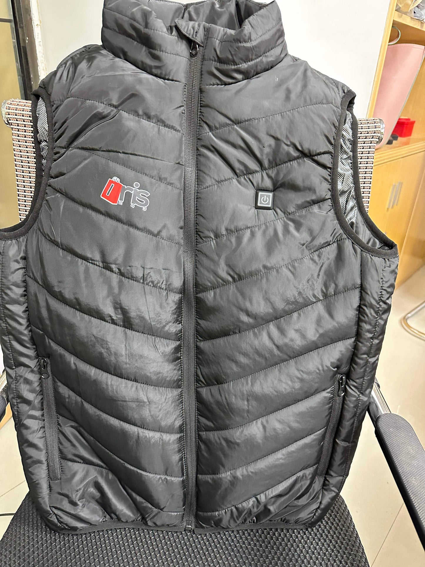 Iris243 Gilet chauffant USB 5V alimenté par batterie sans manche
