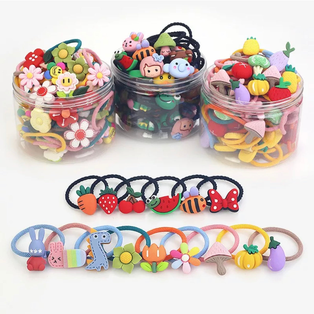 30 pcs par boîte bande élastique cheveux pour bébé fille