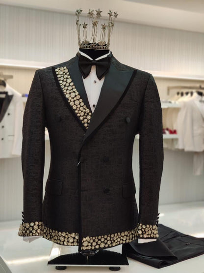 Black ceremonial suit