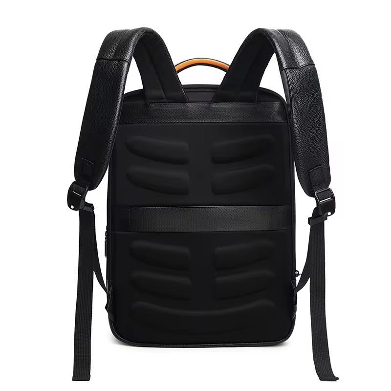 Sac à dos intelligent en cuir véritable avec système de déverrouillage par empreinte digitale et localisation gps