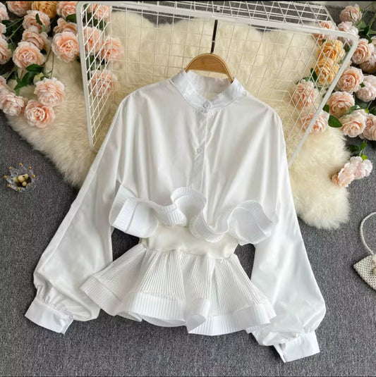 Chemise manche longue évasé