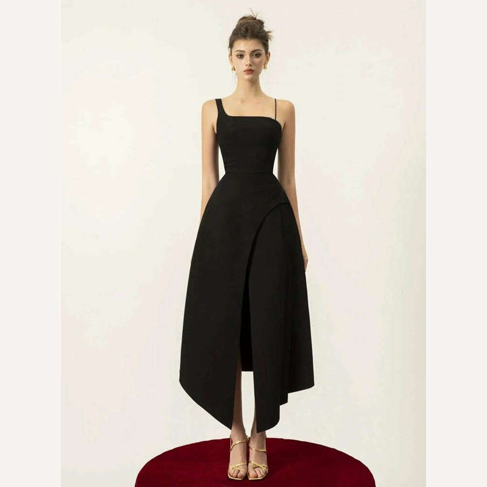 Iris Robe élégante asymétrique