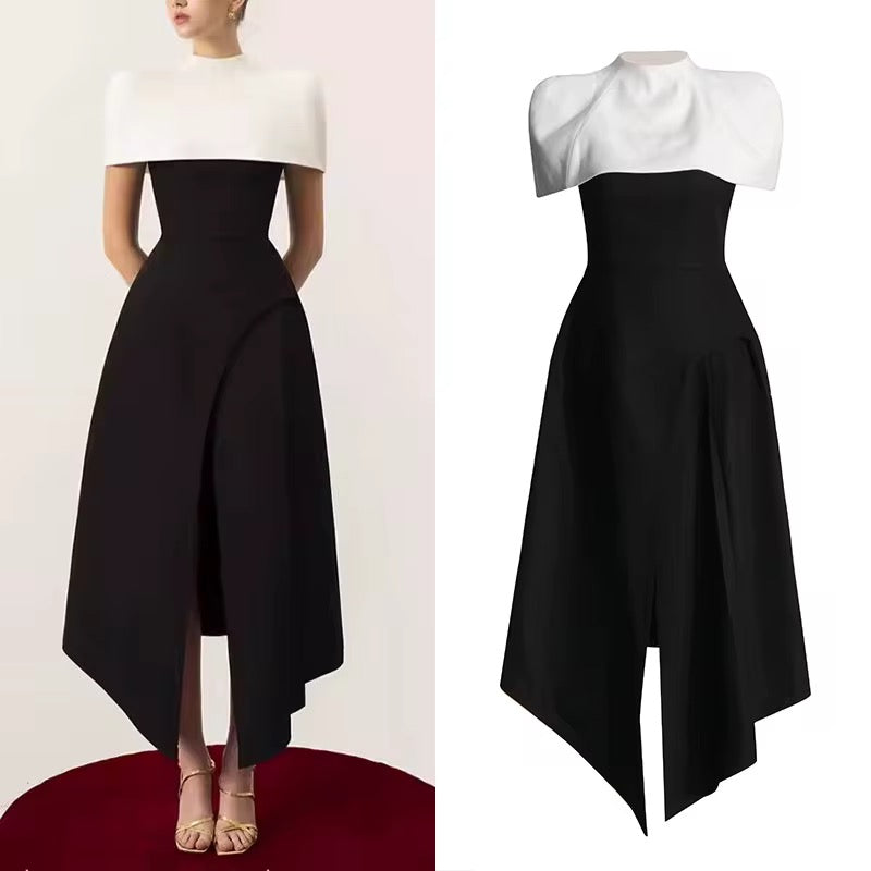 Iris Robe élégante asymétrique